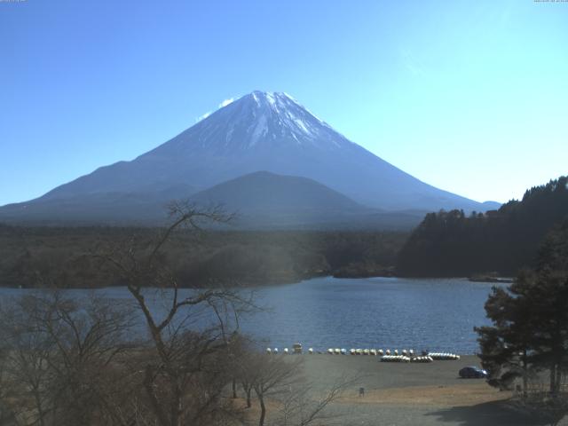 精進湖からの富士山