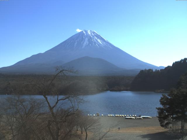 精進湖からの富士山