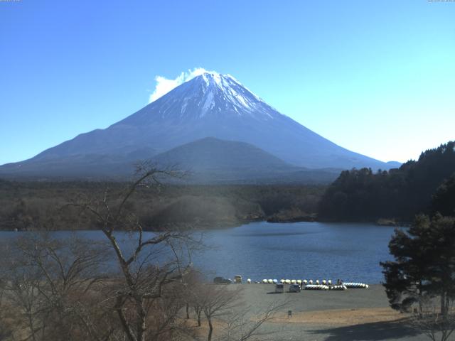 精進湖からの富士山