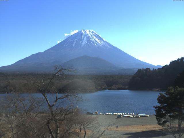 精進湖からの富士山