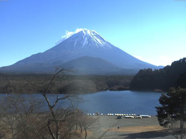 精進湖からの富士山