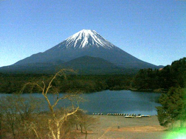 精進湖からの富士山