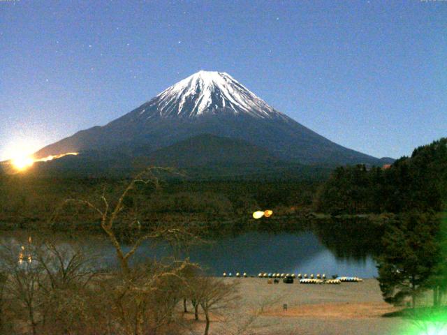 精進湖からの富士山