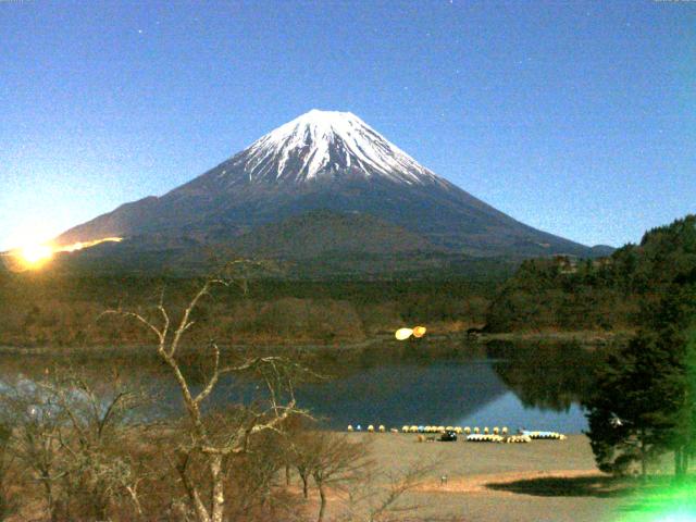 精進湖からの富士山