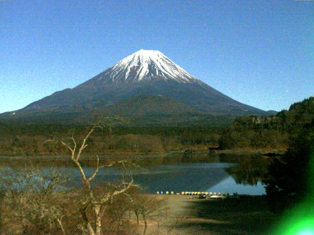 精進湖からの富士山