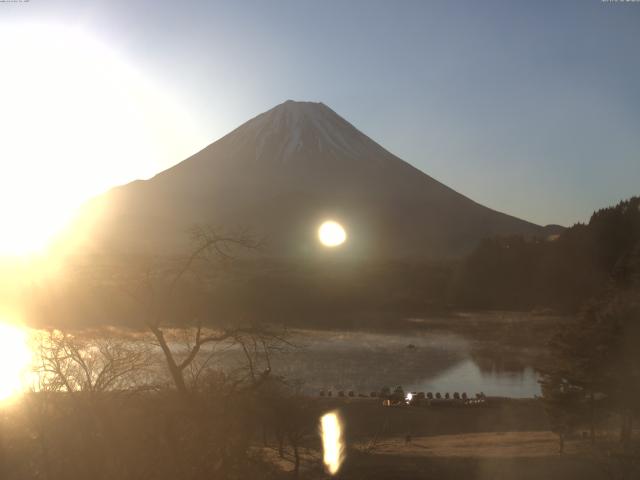 精進湖からの富士山