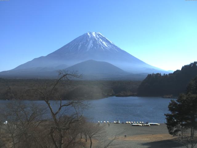 精進湖からの富士山