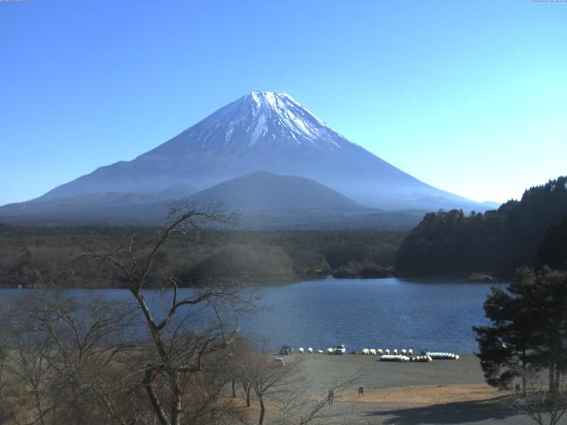 精進湖からの富士山