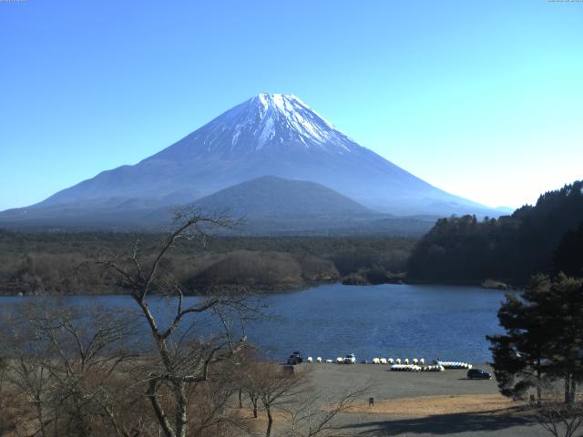 精進湖からの富士山