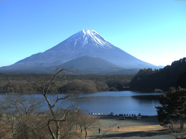 精進湖からの富士山