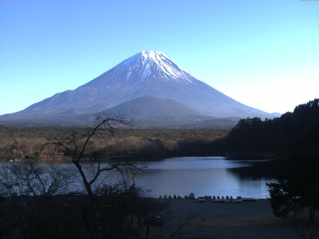 精進湖からの富士山