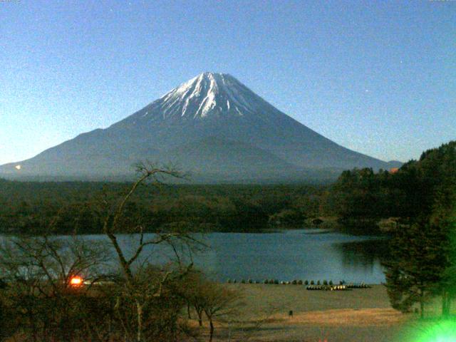 精進湖からの富士山