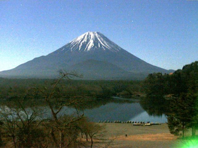 精進湖からの富士山