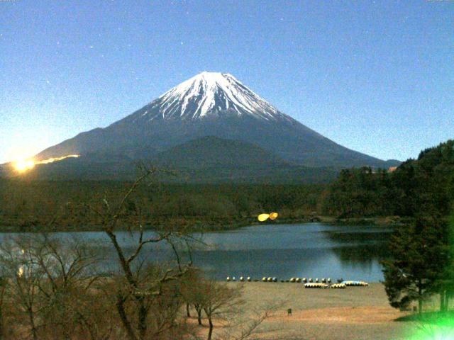 精進湖からの富士山