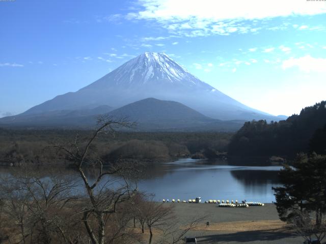 精進湖からの富士山