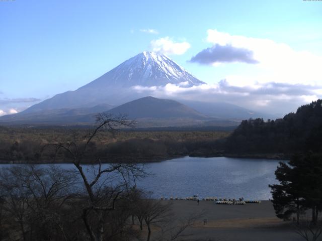 精進湖からの富士山