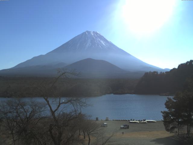 精進湖からの富士山