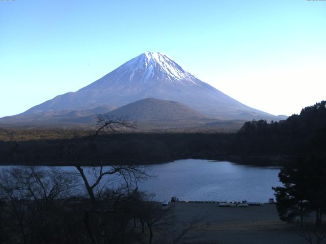 精進湖からの富士山