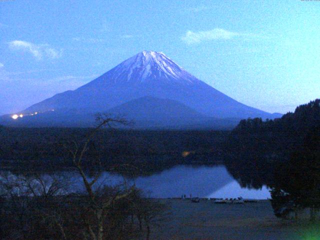 精進湖からの富士山