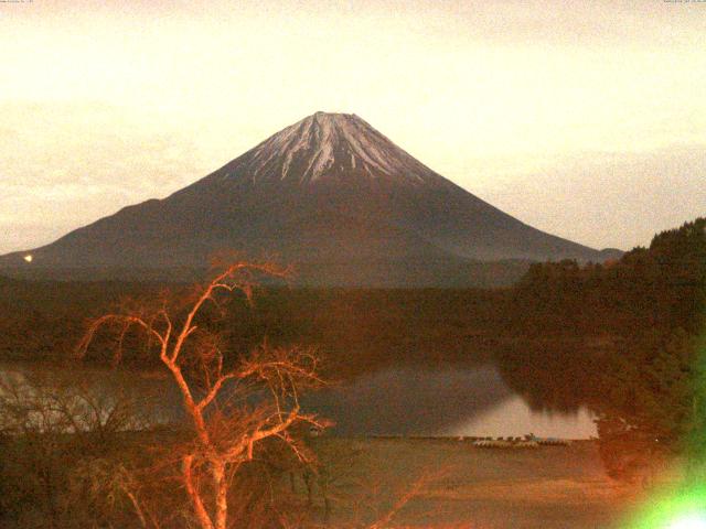 精進湖からの富士山