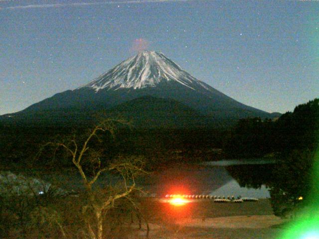 精進湖からの富士山