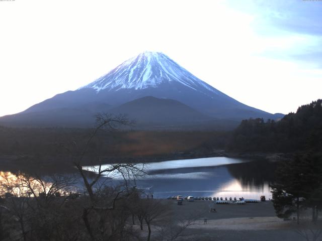 精進湖からの富士山