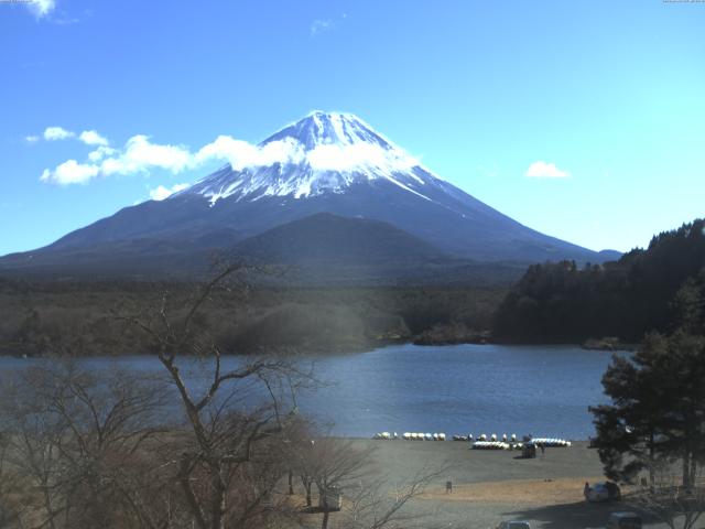 精進湖からの富士山