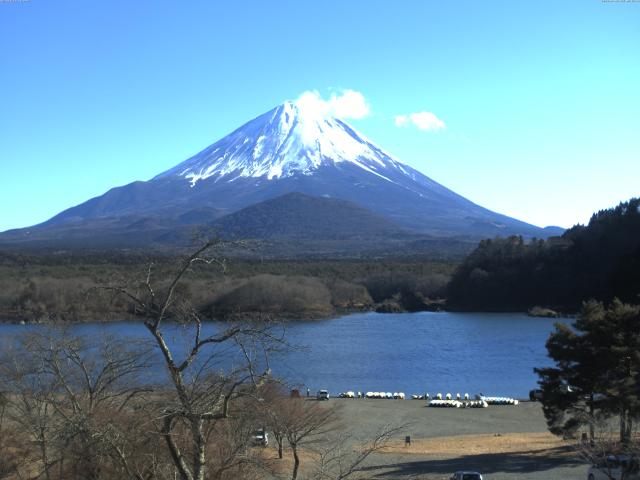 精進湖からの富士山