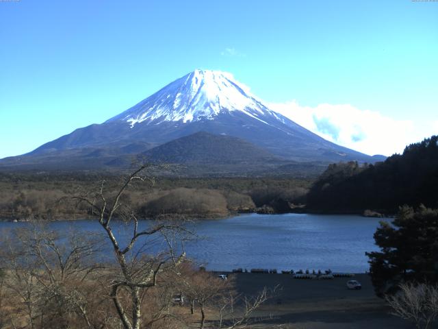 精進湖からの富士山