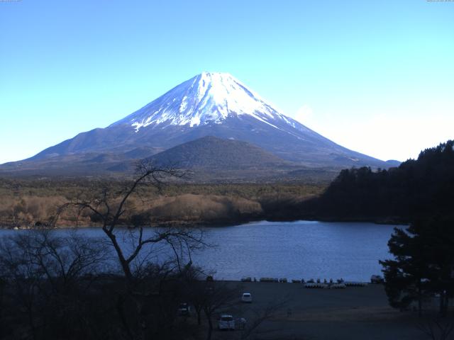 精進湖からの富士山