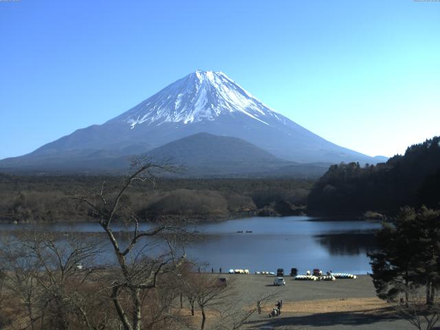 精進湖からの富士山