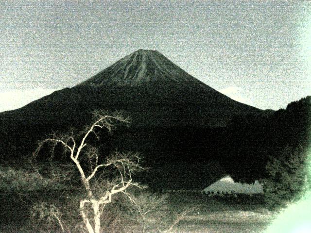 精進湖からの富士山