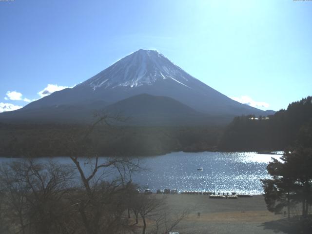 精進湖からの富士山