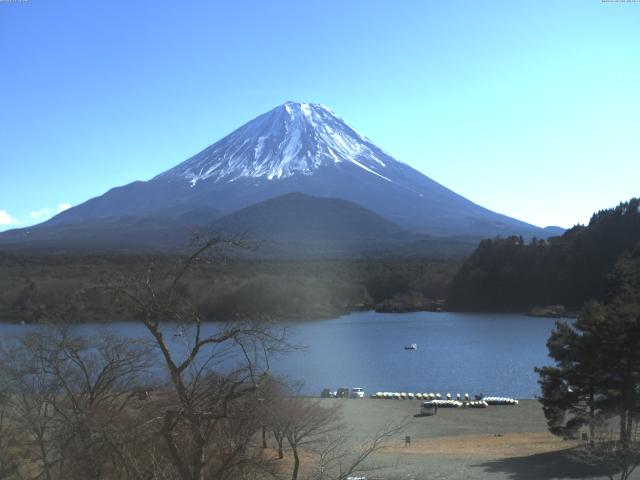 精進湖からの富士山