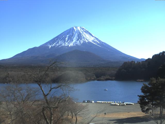 精進湖からの富士山