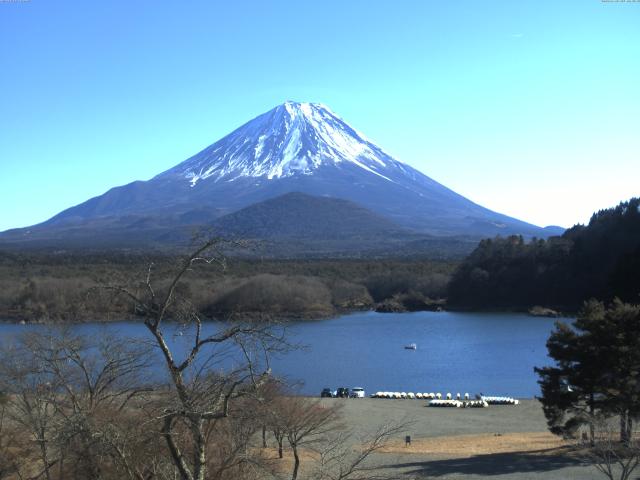 精進湖からの富士山