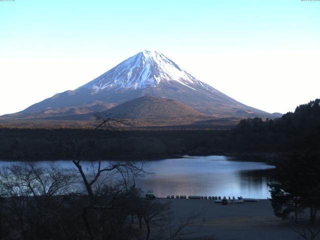 精進湖からの富士山