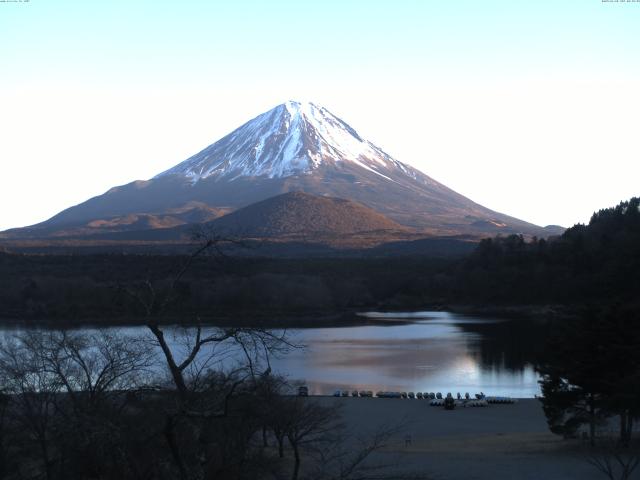 精進湖からの富士山