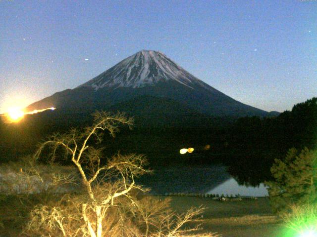 精進湖からの富士山