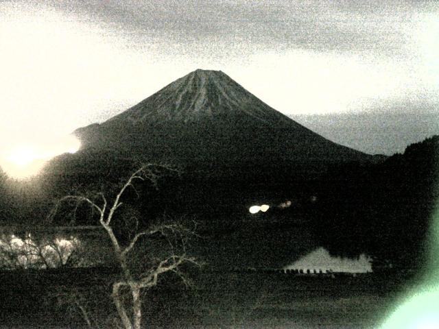 精進湖からの富士山