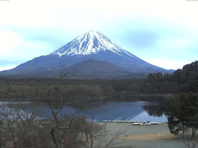 精進湖からの富士山