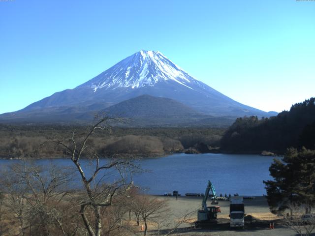 精進湖からの富士山