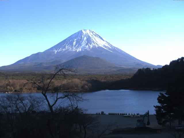 精進湖からの富士山