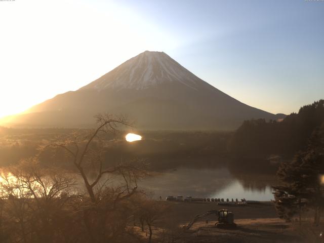 精進湖からの富士山