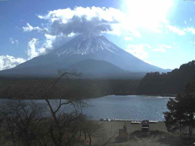 精進湖からの富士山