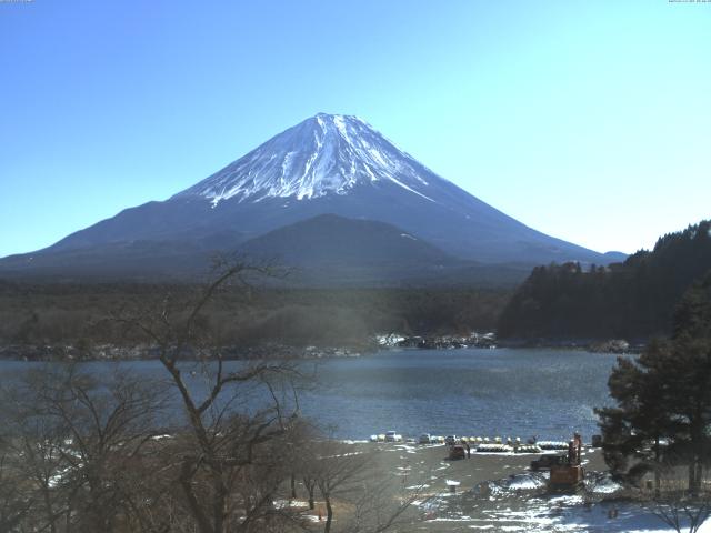 精進湖からの富士山