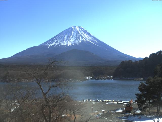 精進湖からの富士山