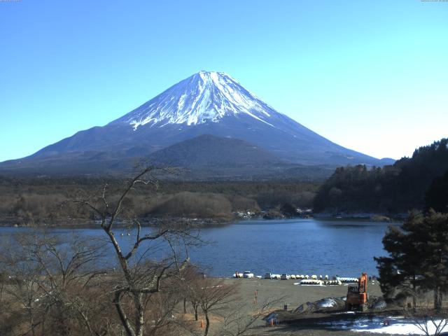 精進湖からの富士山