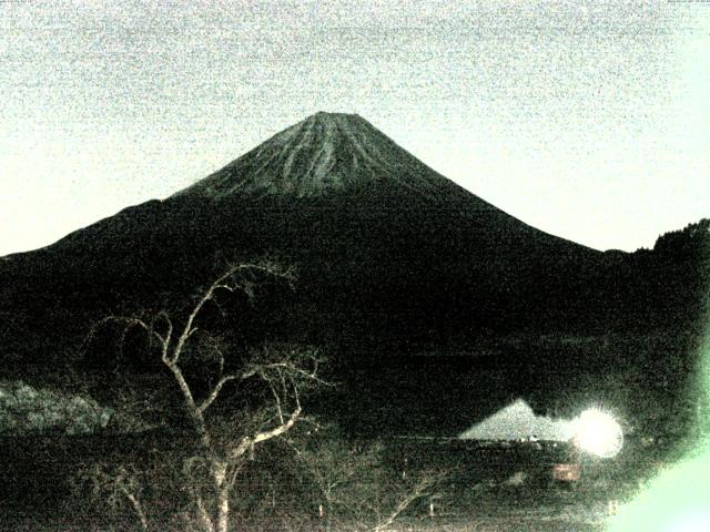 精進湖からの富士山