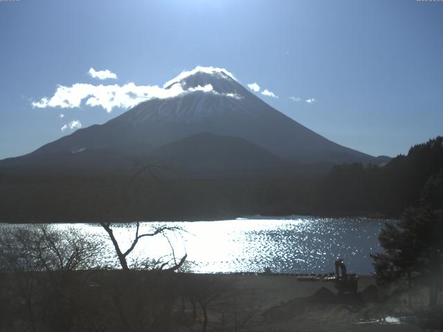 精進湖からの富士山